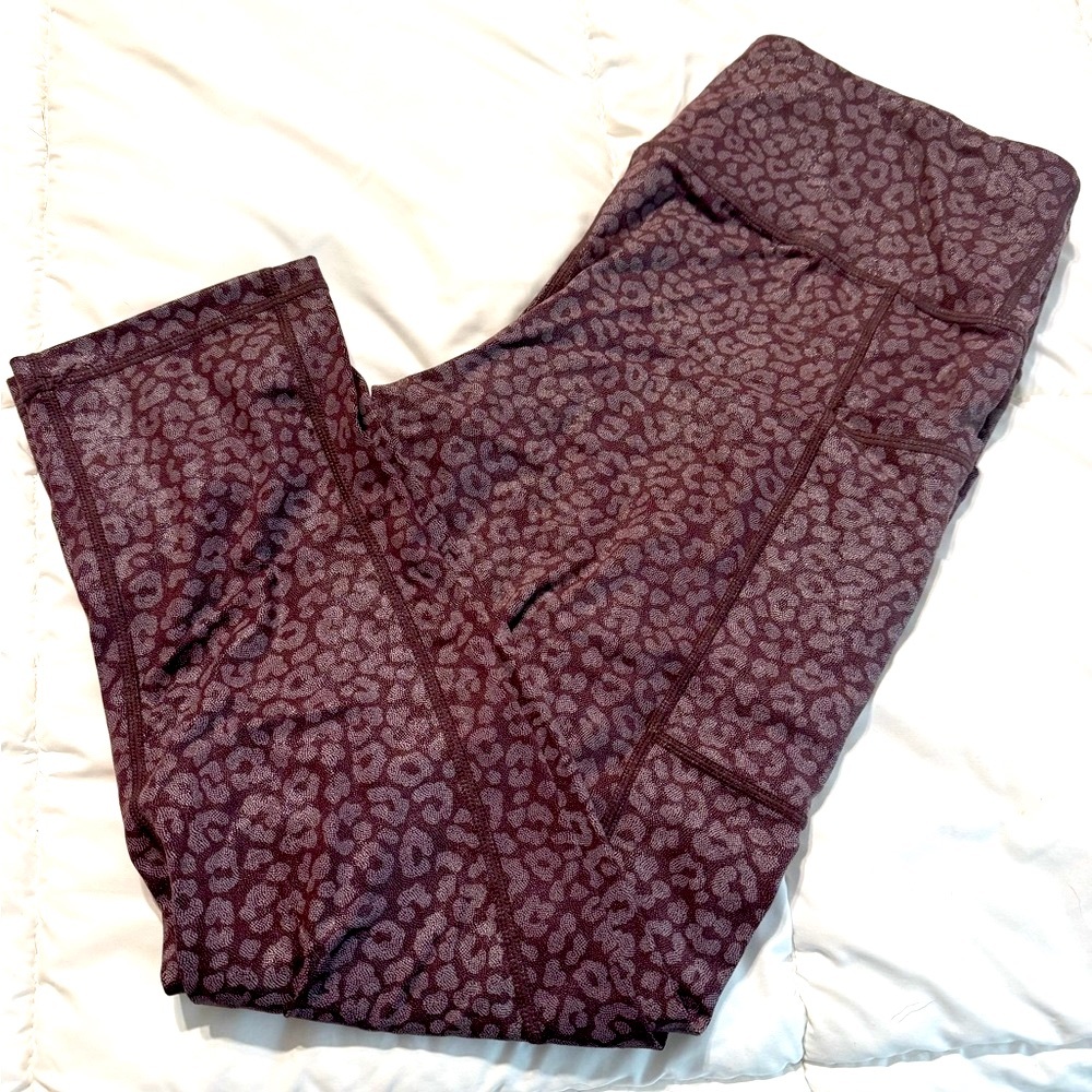 Constantly Varied Gear Purple Leopard Capris